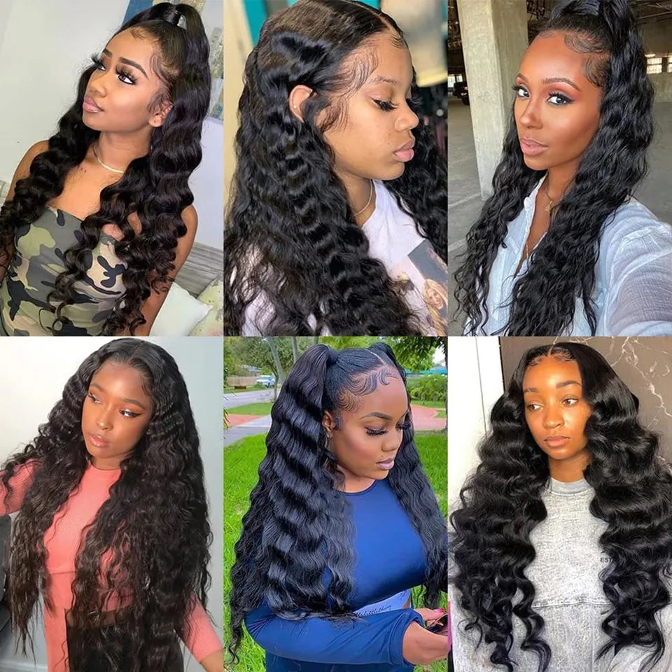 Loose Deep Wave Bundles Peruvian Hair Weave Bundles Human Hair Bundles 26 28 30 Inch Remy Raw Virgin Extensions 3 4 Bundles Weft