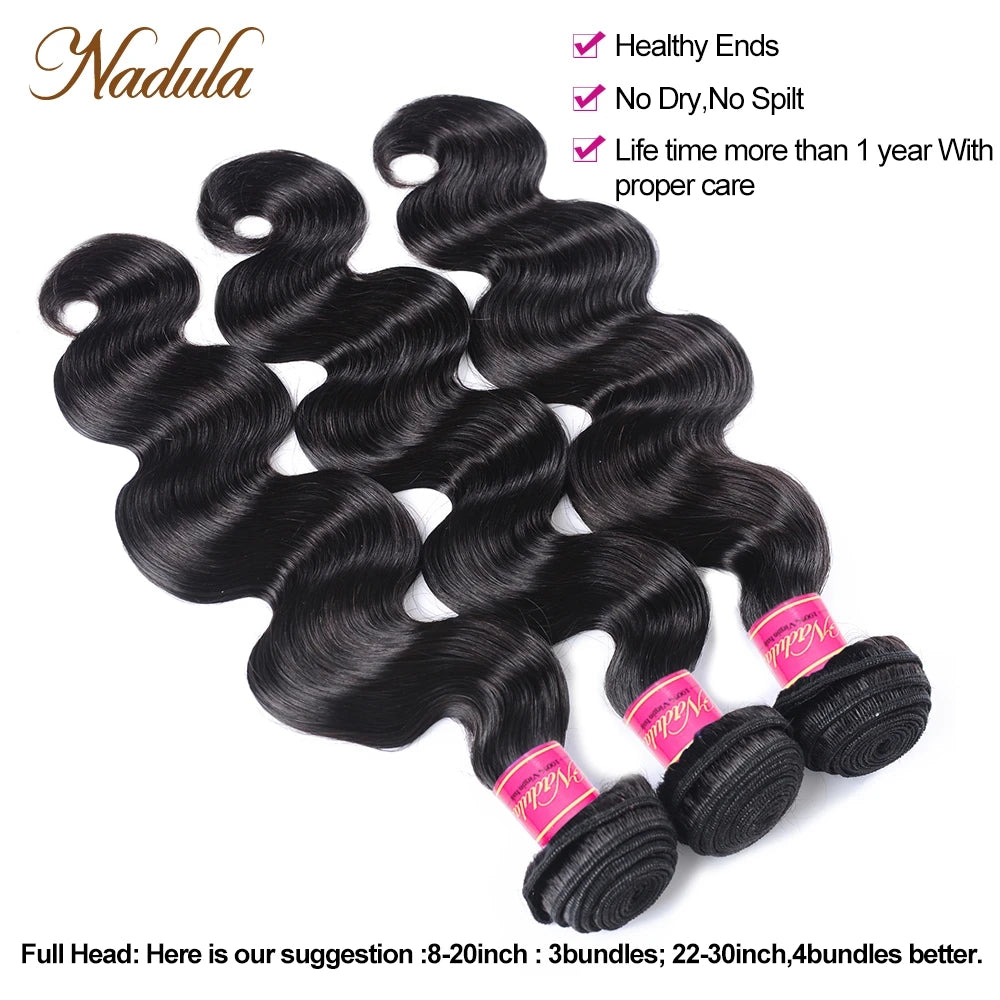 Nadula Hair Bundles Cheap Body Wave Peruvian Hair Bundles 8"-30 inch Bundles Human Hair Weave Wholesale Bundles Fast Shipping