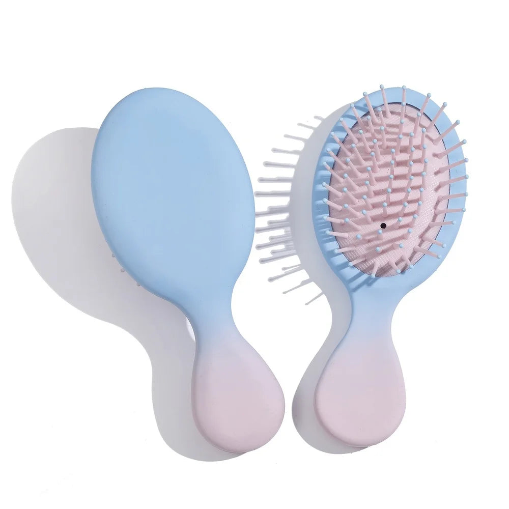 Women Steel Pin Wig Wide Tooth Pocket Combs Barber Detangling Metal Comb Men Travel Mini Hair Brush Potent Untangling Antistatic