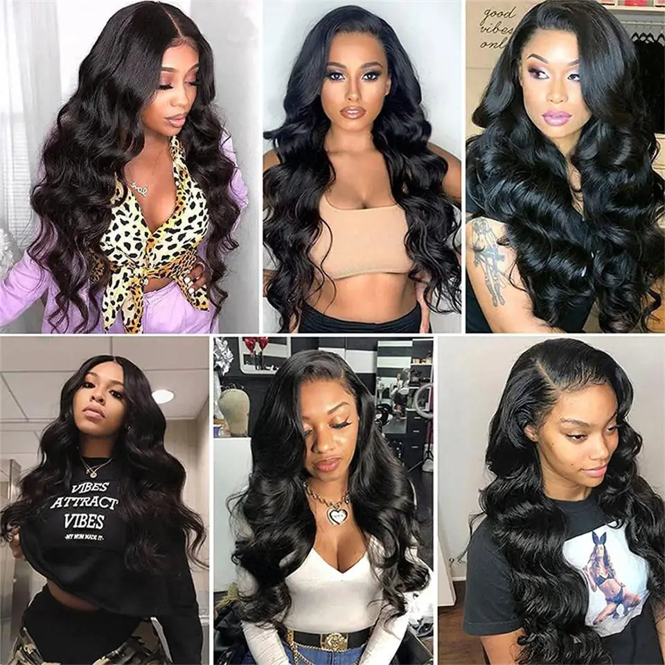 Ali Pearl 13x6 Lace Front Wig Human Hair Wigs Peruvian Body Wave Human Hair Wig For Black Women Pre-Plucked Glueless 180 Density