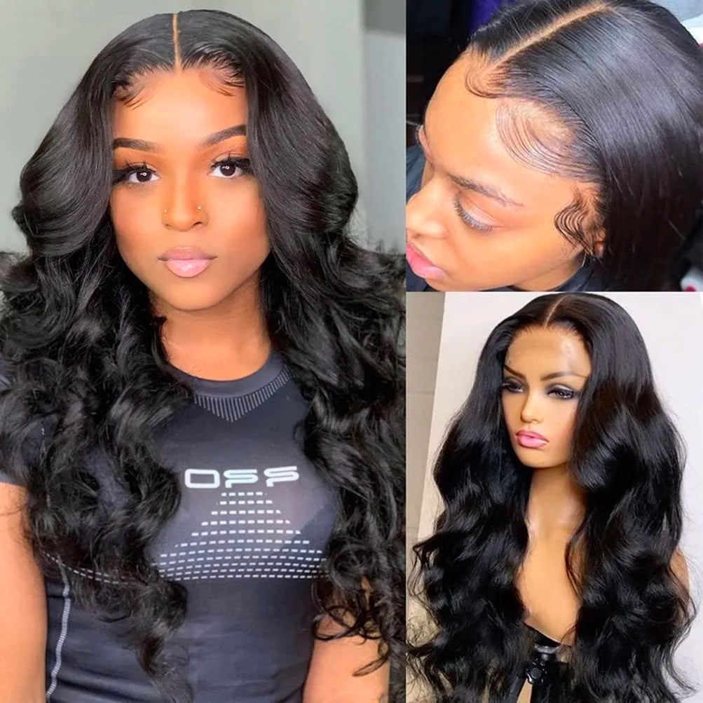 Brazilian Body Wave Human Hair WigsBody Wave Lace Front Wigs Human Hair 13x4 HD Transparent Lace Frontal Wigs for Black Women