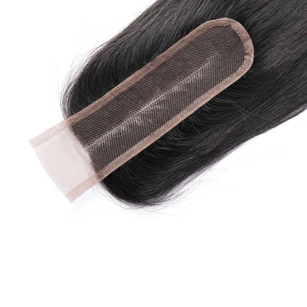 2x6 Transparent Lace Closure Braziian Remy Body Wave Human Hair Central Part Pre Plucked Body Wave Hair HD Lace Closure Natural