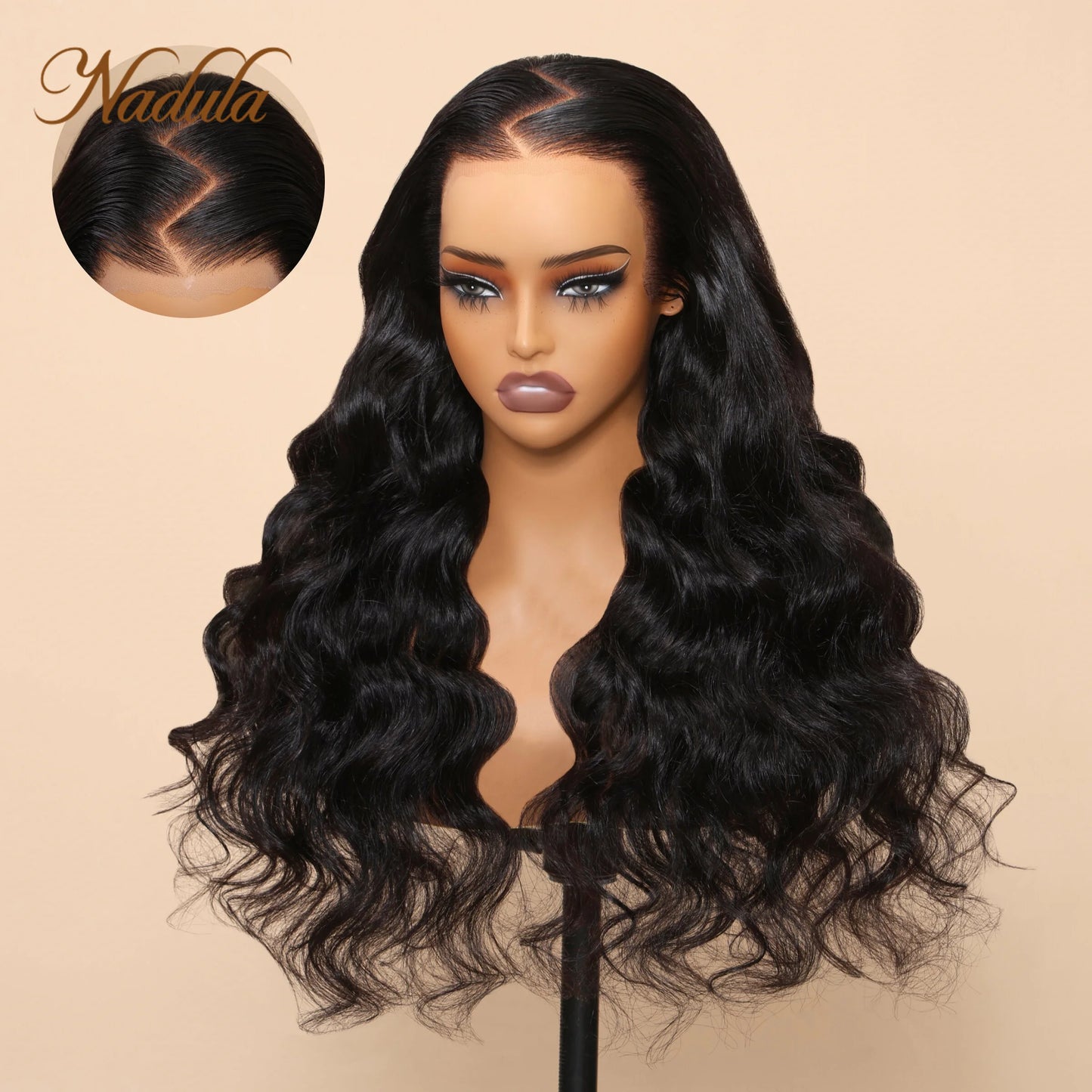 Nadula New Arrival First Ever Glueless 13x4 Frontal Body Wave Wig With Pre Cut Lace And Invisible Knots Lace Frontal Human Hair