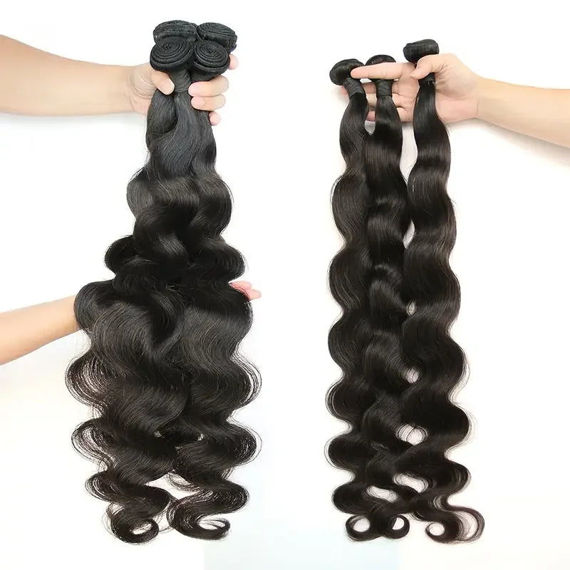 30 Inch Body Wave Bundles Brazilian Human Hair Weave Bundles 1/3/4 PCS Raw Human Hair Bundles Deal Remy Hair Extensions on Sale