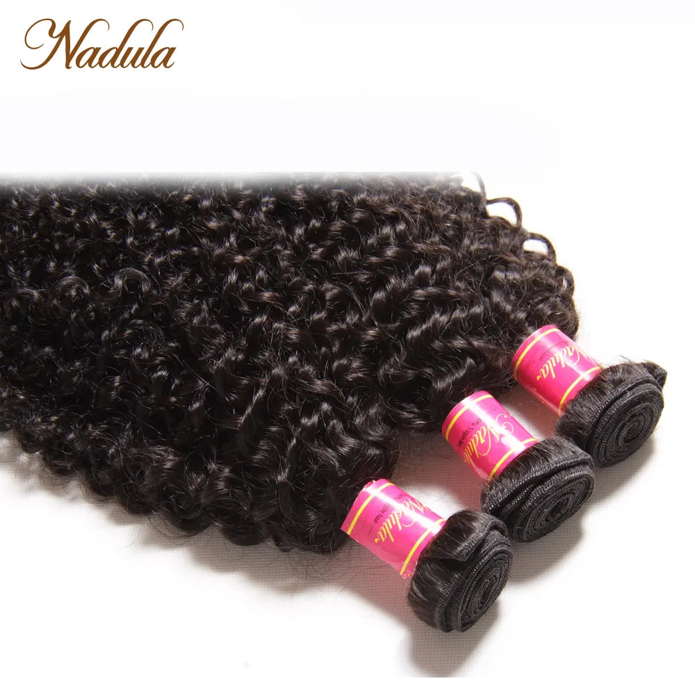 Nadula Curly Hair Bundles 3piece/Lot Indian Hair Wave Human Hair Extensions 8-26inch Remy Hair Natural Color Free Shipping