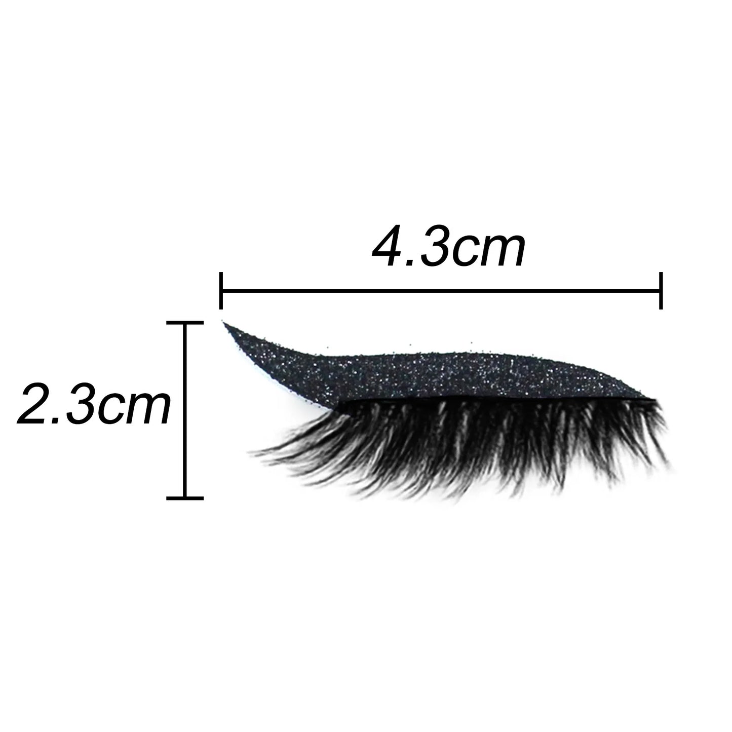 4 Pairs False Eyelashes Eyeliner Sticker Self-Adhesive Cat Eyes Strips Reusable Waterproof Shiny Eyeliner Stickers Makeup Tools