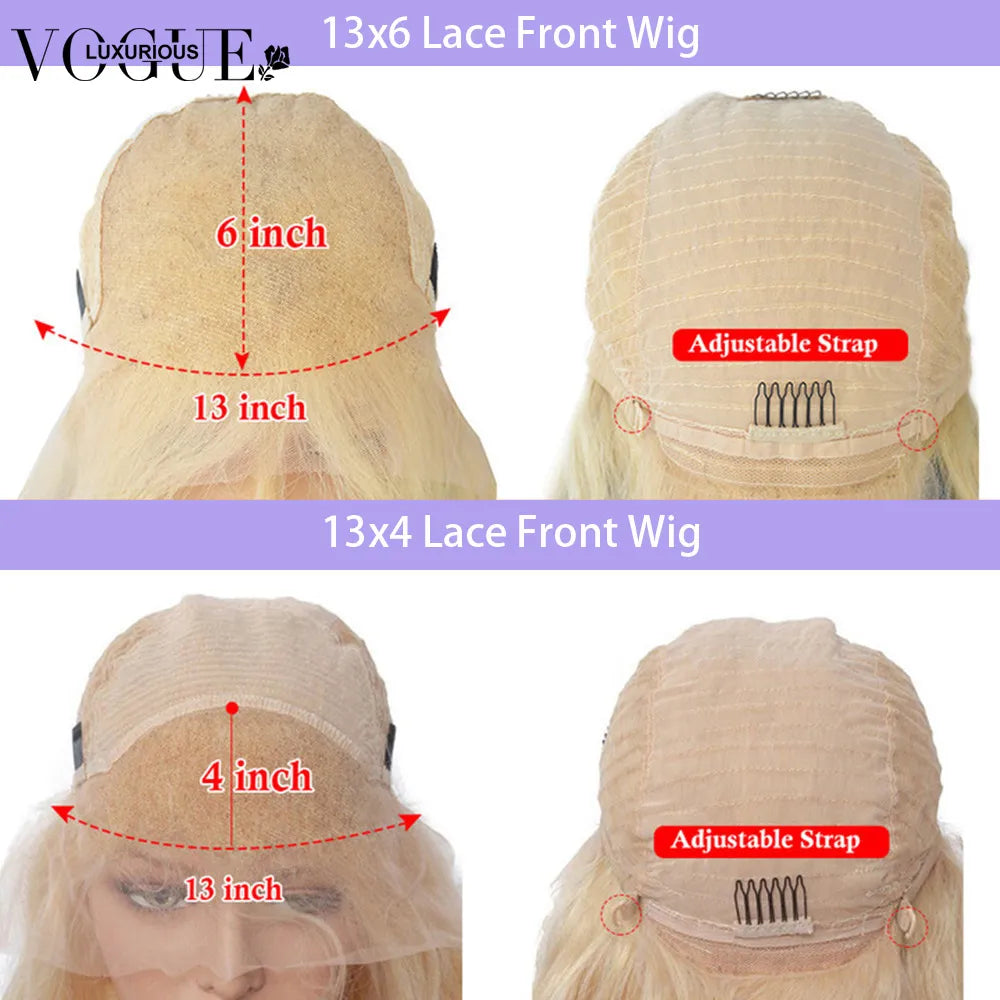 13x6 Light Pink 13x4 HD Transparent Lace Front Straight Wig Preplucked Hairline Brazilian Human Hair Loose Wave Wigs for Women