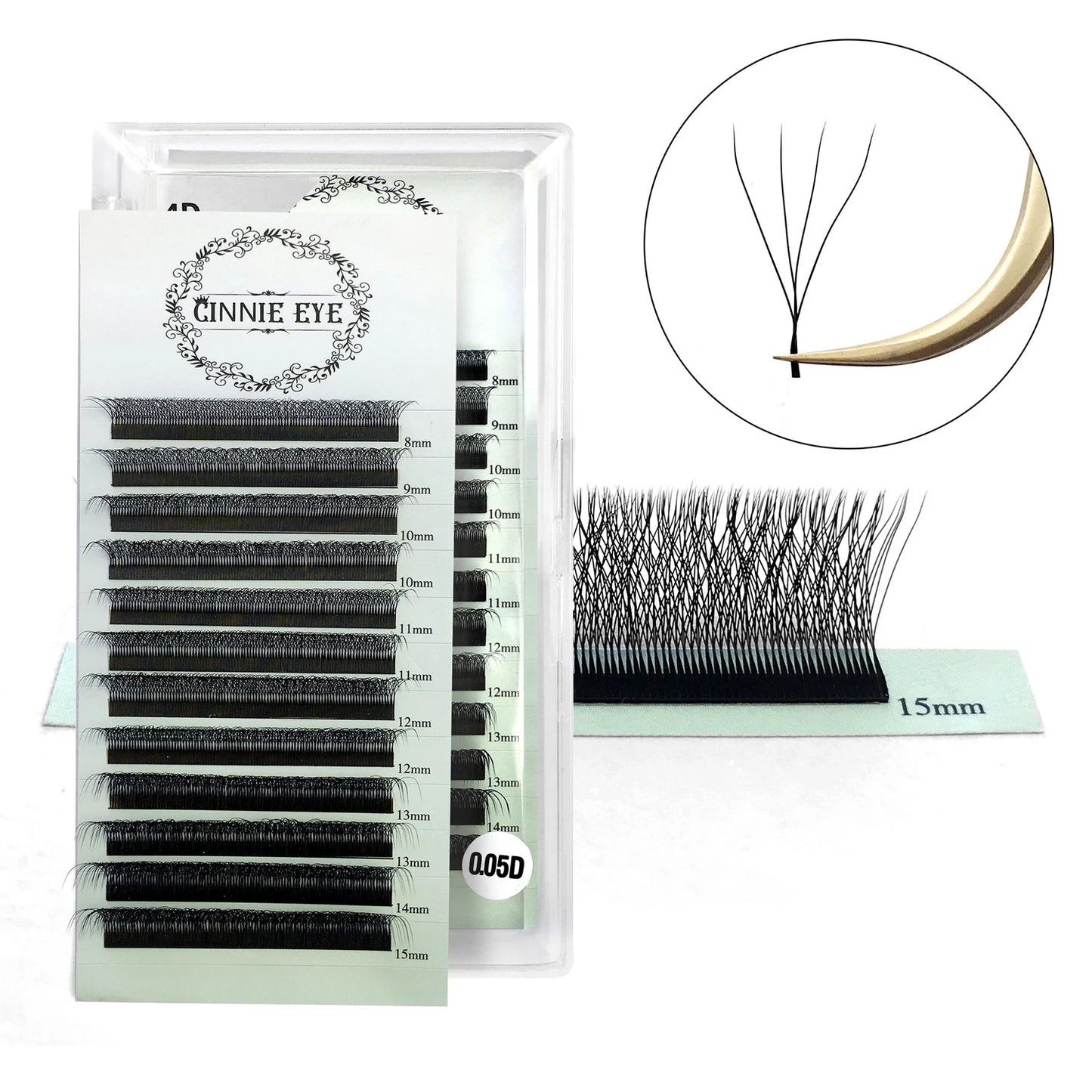 W Lash Extension 4D Mix8-15 Natural W Cilios Eyelash Supplies 5D W Clover Easy Fans Wholesale False Lash Smoky Cat Eye Mink Lash