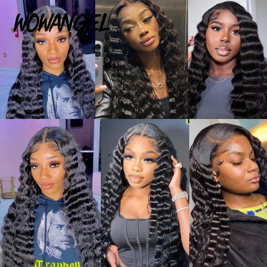 13x6 HD Lace Frontal Only Deep Wave 13x4 Full Frontal Invisible HD Lace Closure Only Virgin Hair For Woman Melt Skin Pre Plucked